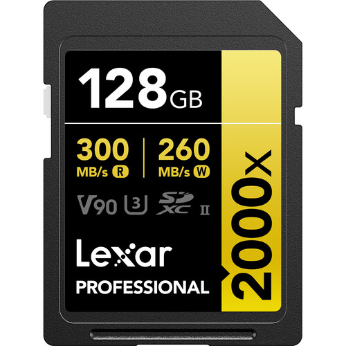 Lexar 128GB Professional 2000x UHS-II SDXC - 1